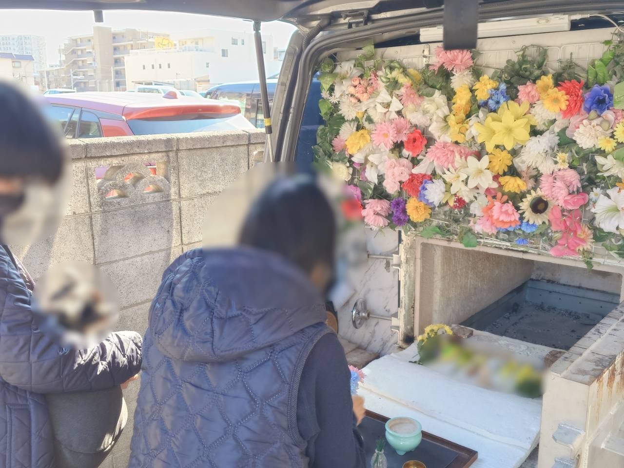 高岡市でセキセイインコちゃんを仲良しだった子と一緒にお見送りしました